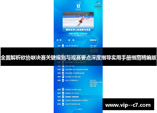 全面解析欧协联决赛关键规则与观赛要点深度指导实用手册指南精编版